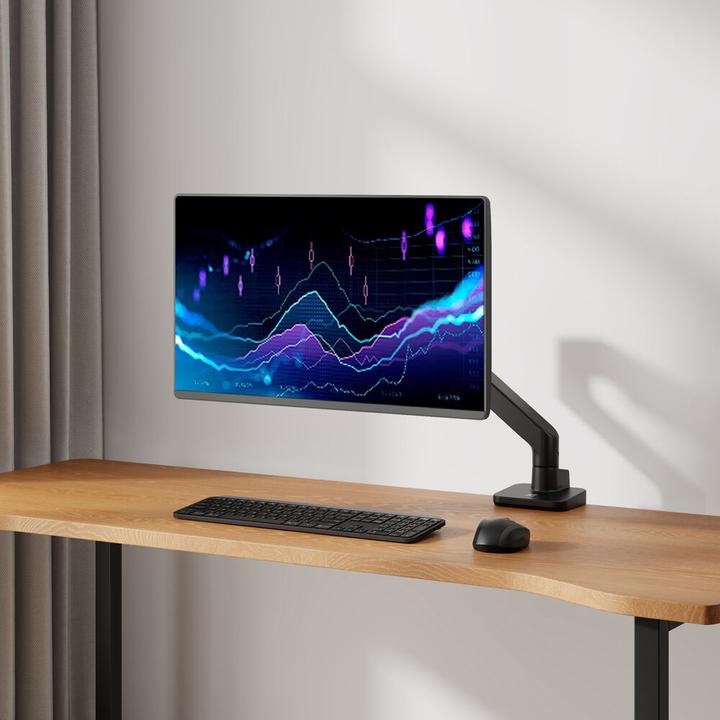 Actual product image Single monitor arm office premium, with gas spring (Table, 49")