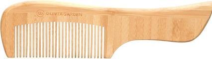 Olivia Garden Bamboo Touch Comb Eco-conscious Bamboo Hair Comb with Handle for Thin Hair
