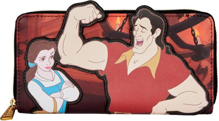 Loungefly Disney Beauty and the Beast Villains Gaston Scene wallet