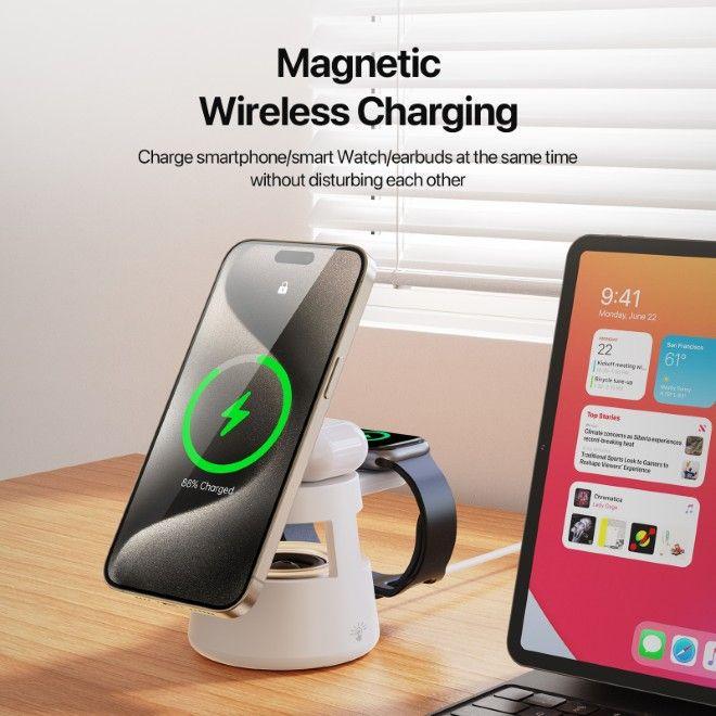 Immagine prodotto Duzzona W23 Series Wireless Charger mit Bluetooth Lautsprecher (15 W)