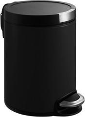 Actual product image EKO Artistic 5-litre Matt Black Pedal Bin (5 l)