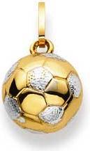 Natsumi Schmuck Anhänger Fussball Gelbgold 18K/750 bricolor (750/18 K Gelbgold)