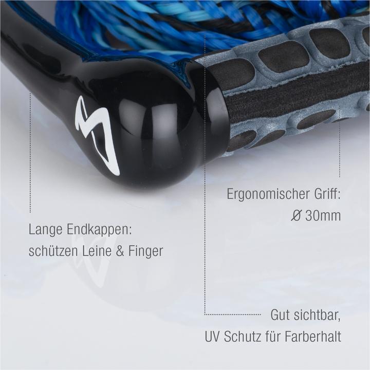 Actual product image Mesle Water Ski & Wakeboard Rope Ergo EVA 75' 3-Loop