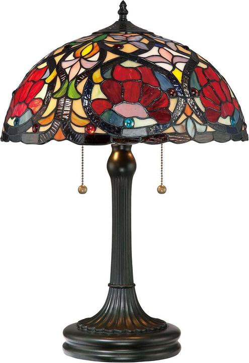 Image du produit Elstead Lighting Larissa Tischleuchte E27 2-fach Vintage-Bronze (E27)