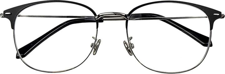 Produktbild JTI Anti-Blaulicht-Brille, Clubmaster - Schwarz / Silber