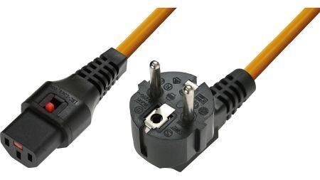 Immagine prodotto Iec Lock CAVO AC DA CEE7/7 A IEC C13 ARANCIONE - 2M (2 m)