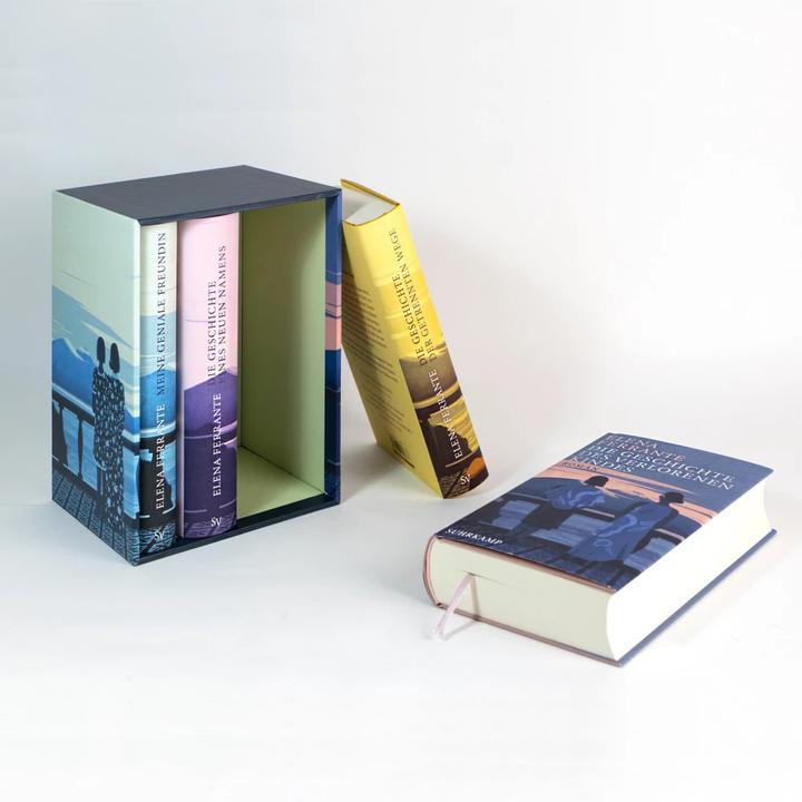 Actual product image Neapolitan Saga (4 volumes) (German, Elena Ferrante, 2020)