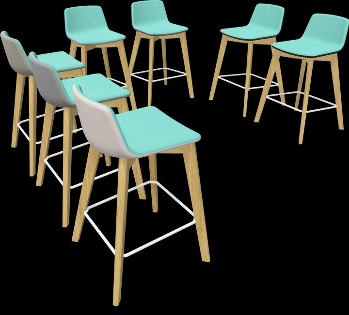 Actual product image Narbutas Twist & Sit Bar Stool