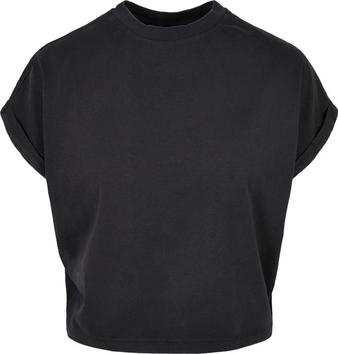 Urban Classics Ladies Short Pigment Dye Cut On Sleeve Tee