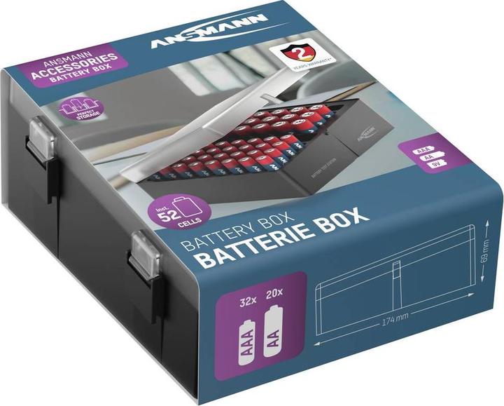 Image du produit Ansmann Piles alcalines Micro AAA / LR03 & Mignon AA / LR6 Carton de 52 pièces (52 pcs, AA, AAA)