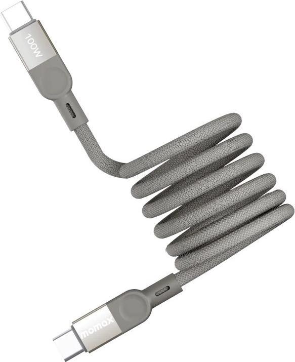 Actual product image Momax Mag Link charging cable Type-C to Type-C - Titanium (2 m)