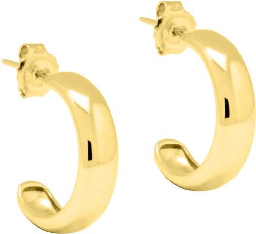 Actual product image Candy Creoles Puro L, 925 sterling silver, gold-plated (18k gold-plated, 925 Sterling silver)