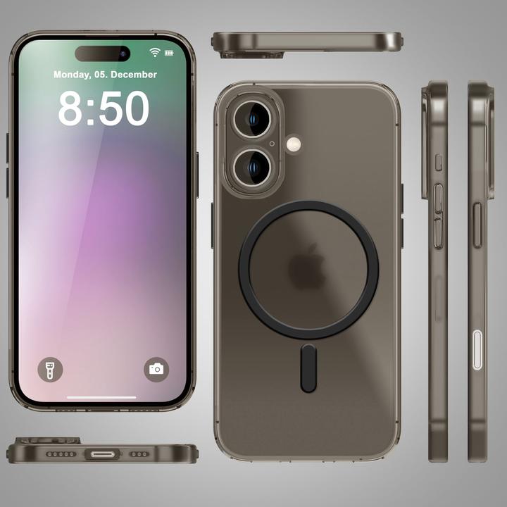 Actual product image Nalia Extremely thin 0.3mm hard case with MagSafe, matt cover (Apple iPhone 16 Plus)