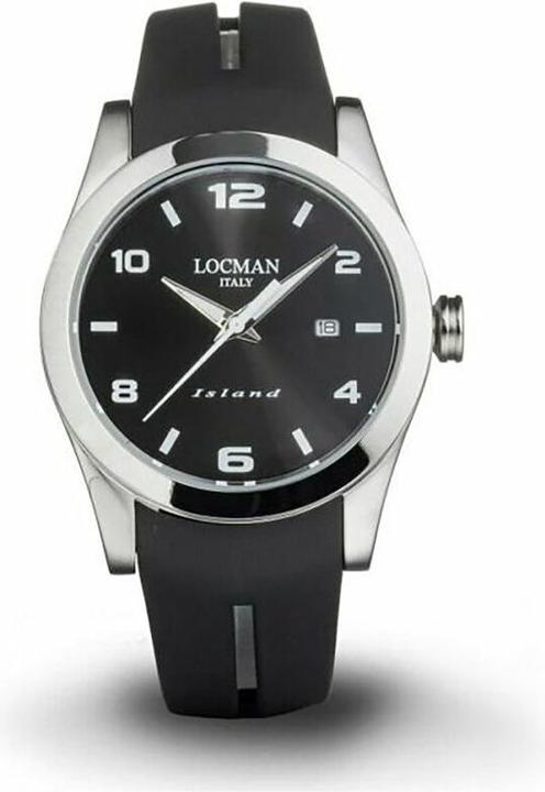 Locman Italy Herrenuhr Island schwarz Ref. 0613A (Analoguhr, 40 mm)