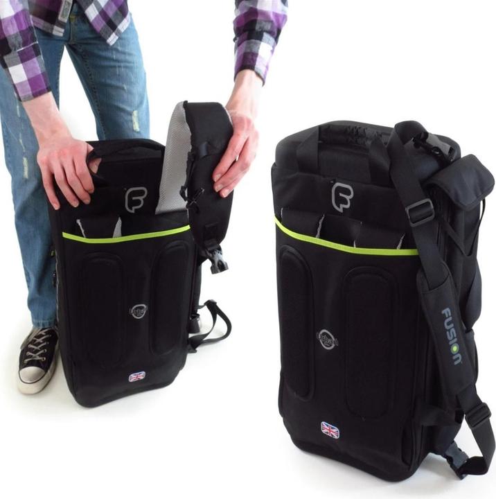Actual product image Fusion UB-04-B Urban Triple Trumpet Bag - Blue/Black (Trumpets, Flugelhorn, Cornet)