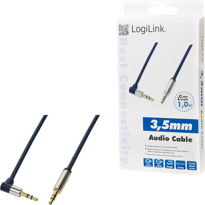 Immagine prodotto LogiLink jack da 3,5 mm - jack da 3,5 mm (1 m, Connettore da 3,5 mm (AUX))
