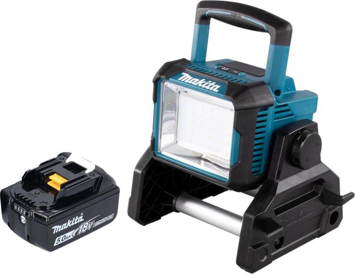 Immagine prodotto Makita DEADML 811 T1 Akku Baustrahler 14,4 / 18 V 3000 lm LED + 1x Akku 5,0 Ah - ohne Ladegerät (750 lm)