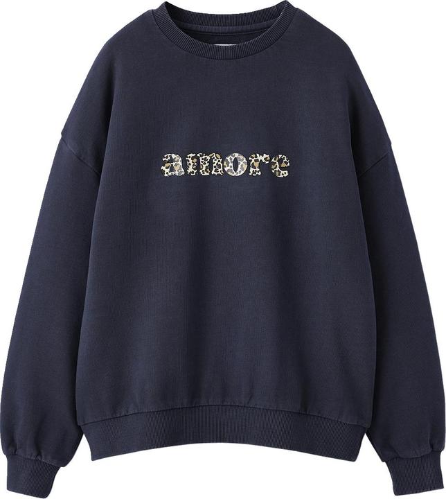 Jonen Mädchen Oversized-Sweatshirt mit Leo-Print