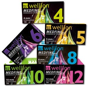 Produktbild Wellion Medfine Plus Pennadeln 8mm (Pen Nadeln + Einmalkanülen)