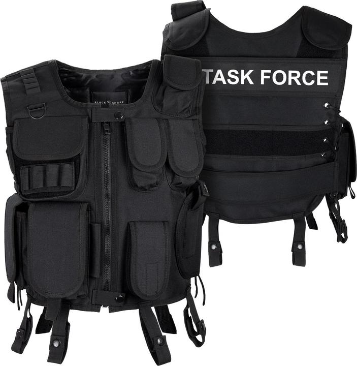 Actual product image Black Snake costume waistcoat and patch (XS)
