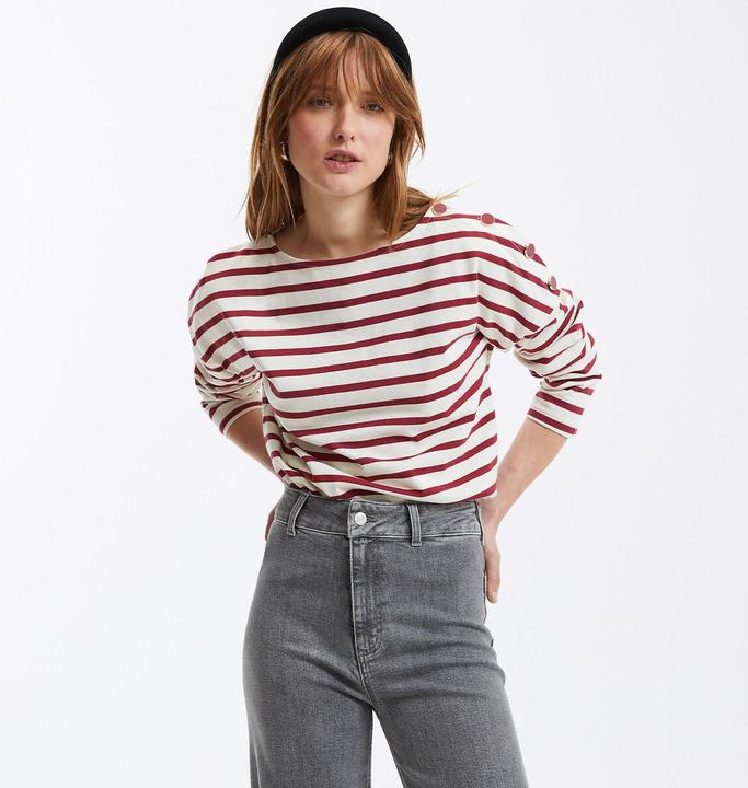Produktbild La Redoute Collections Ringelshirt Signature AIMIE mit lockerer Schnittform (38)