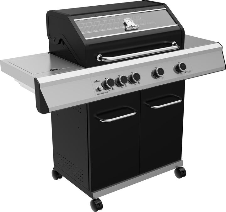 Produktbild Grillfürst G410E 4-Brenner Gasgrill mit Hochtemperaturbrenner und Edelstahl Rosten (14 kW)
