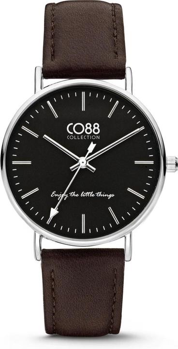 CO88 Collection CO88 -Kollektion Uhren 8CW 10006 Uhr mit Lederband - ãösen Uhr - braun / silberfarben
