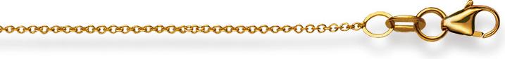 Image du produit Natsumi Schmuck Collier en or jaune 18K/750 Ancre ronde 1.3mm 42 cm (750/18 K Or jaune, 42 cm)