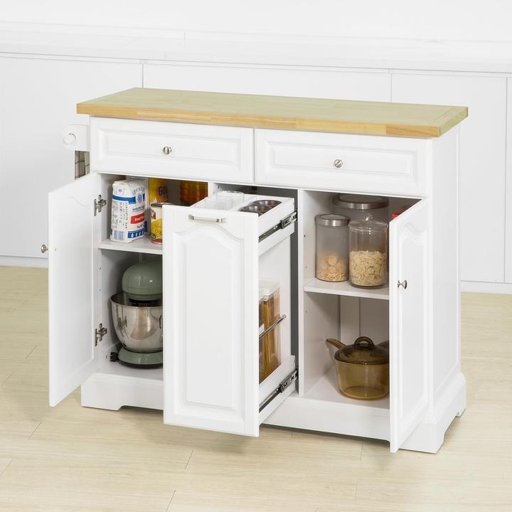 Immagine prodotto SoBuy Isola della cucina Carrello da cucina con portabottiglie