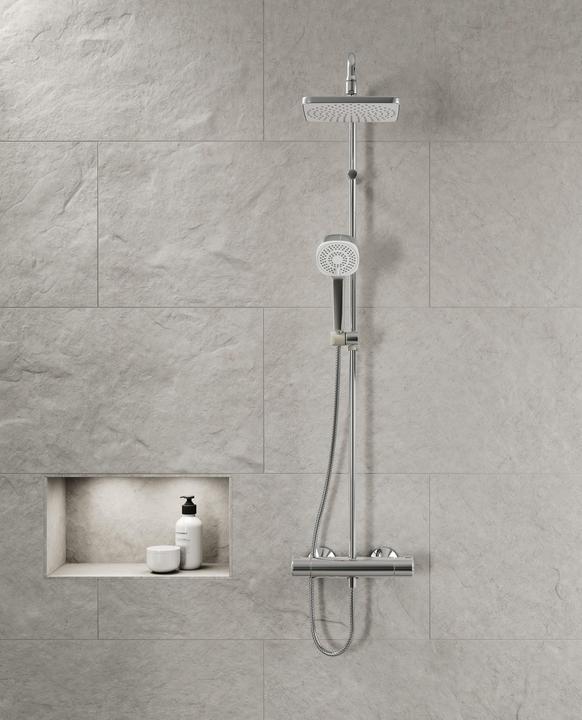 Productafbeelding Hansa Armaturen GmbH Hansamicra douchesysteem w. douche therm. KBR 20cm HBR d 95mm chroom