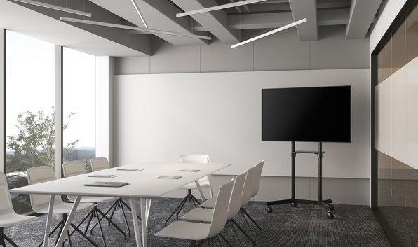 Actual product image Dacomex Rotating mobile stand S70-600W-R for screens 37-70 (70", 70 kg)