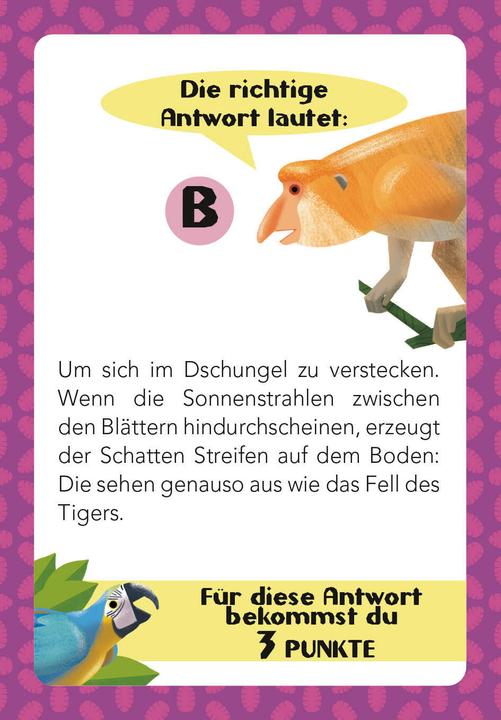 Produktbild National Geographic Tier-Quiz. 100 Fragen über Tiere für Quizfans und Tierfans (100 Fragen & Antworten) (Deutsch)