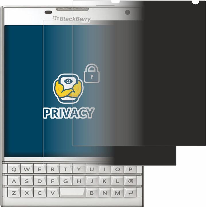 Productafbeelding BROTECT Sichtschutzfolie Anti-Spy Privacy Folie Blaulicht-Schutz (2 Stuk, Blackberry Paspoort)