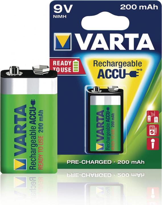 Produktbild Varta Recharge Accu Power (1 Stk., 9V Block, 200 mAh)