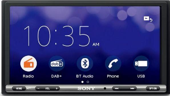 Actual product image Sony XAV3550ANT moniceiver connection for reversing camera, Bluetooth hands-free system, DAB+ tuner (MirrorLink)