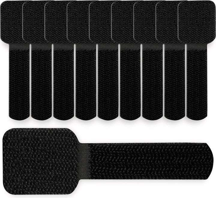 Image du produit Label-the-cable LTC Wall Velcro Cable Ties, pack of 10 (Serre-câbles velcro, 90 mm, 10 pcs)