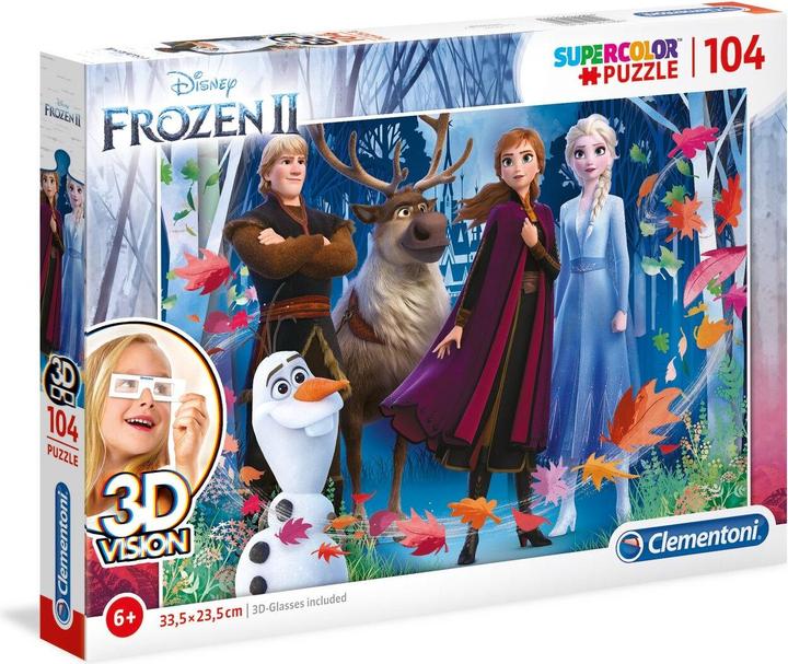 Produktbild Clementoni Puzzle 3D Frozen 2, 104 teilig (104 Teile)