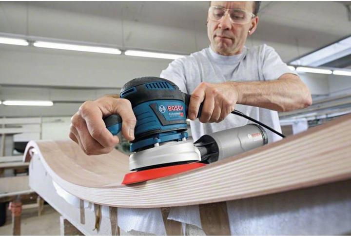 Image du produit Bosch Professional Ponceuse excentrique GEX 40-150 avec 1 feuille abrasive M480 et L-BOXX (Ponceuse excentrique, 400 W)