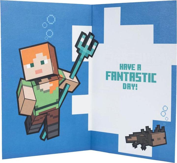 Produktbild Minecraft Geburtstagskarte Karton (1 Stk.)
