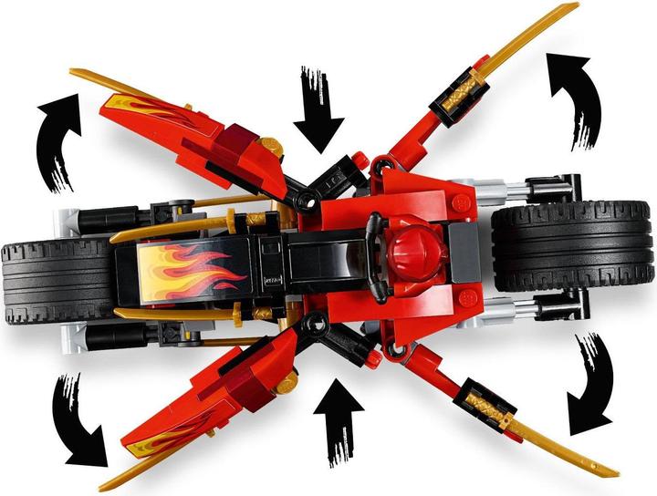 Actual product image LEGO Zane's Fire Bike Snowmobile (70667, LEGO Ninjago)