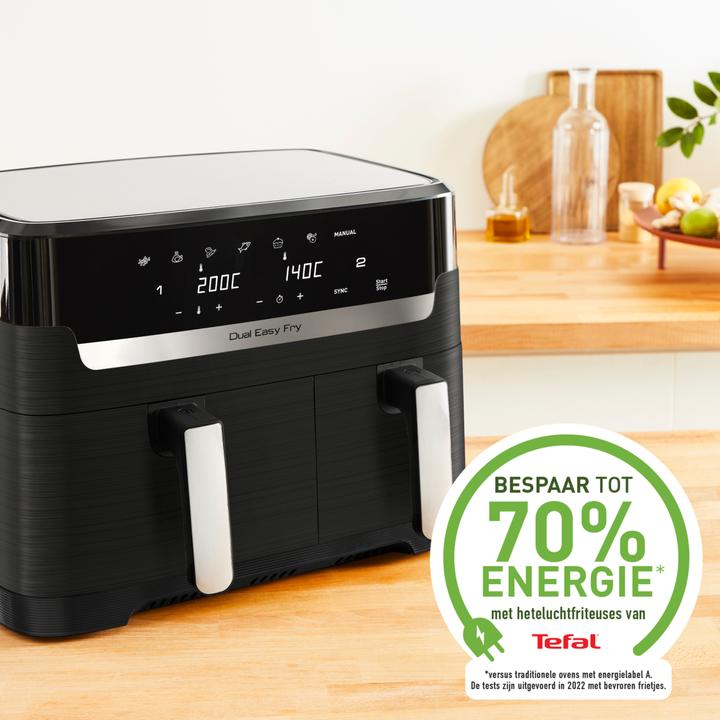 Produktbild Tefal EY9018 Dual Easy Fry Doppelkammer Heissluftfritteuse