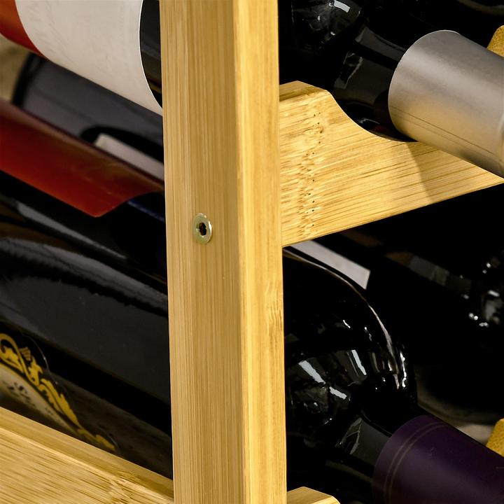 Produktbild Homcom Weinregal mit grossem Stauraum (43 x 23.5 x 38 cm)