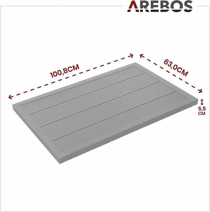 Produktbild Arebos Solardusche + Bodenelement