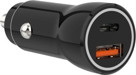 Image du produit Sinox 12V dobbelt USB biloplader. USB A 18W + USB C 20W. Trier