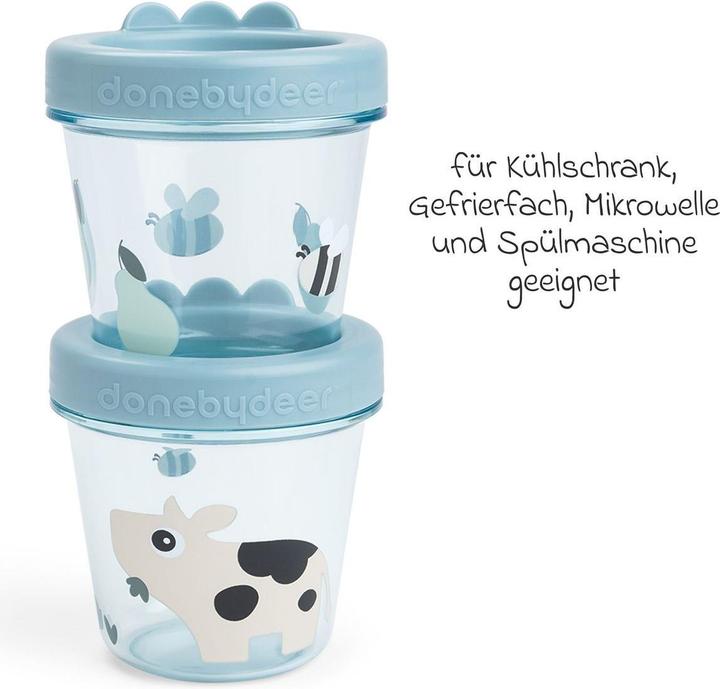 Produktbild Done by Deer Nahrungsbehälter & Portionierer Aufbewahrungsbehälter 2er Pack - Tiny Farm