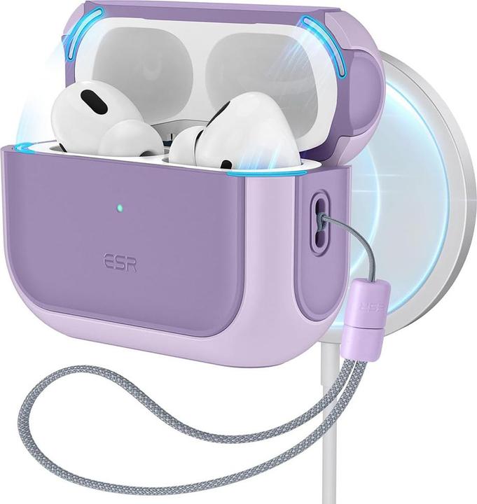 ESR ORBIT HALOLOCK MAGSAFE Apple AIRPODS PRO 1 / 2 LAVENDER (Ladecase Hülle)