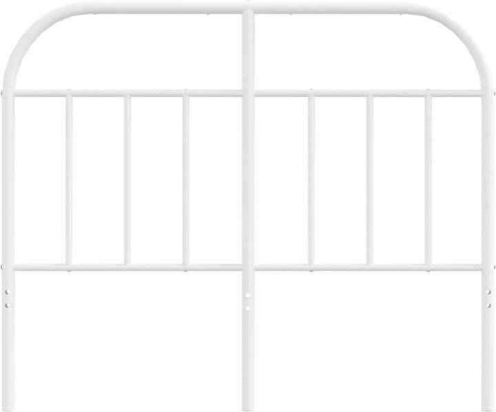 Immagine prodotto VidaXL Kopfteil Metall Weiss 120 cm, Farbe: Weiss (125 x 3 x 100 cm)