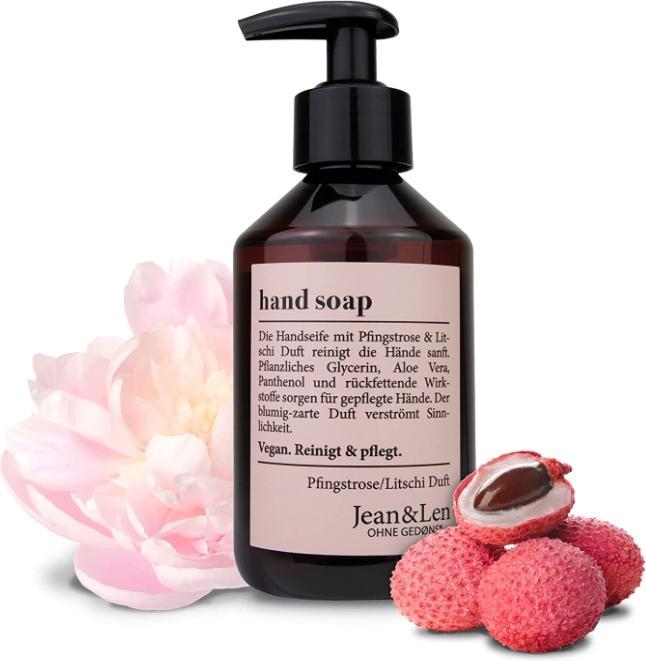 Produktbild Jean & Len Handseife Pfingstrose und Litschi (Flüssigseife, 250 ml)