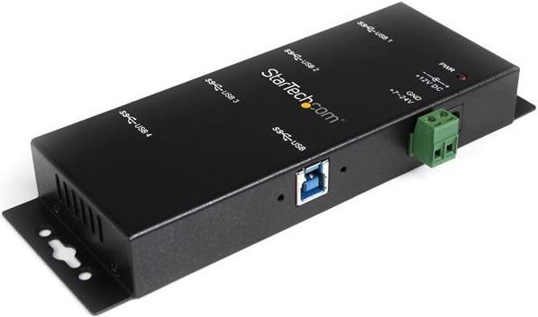 Produktbild StarTech 4 Port Industrieller USB 3.0 Hub - Montierbar (USB Switch)