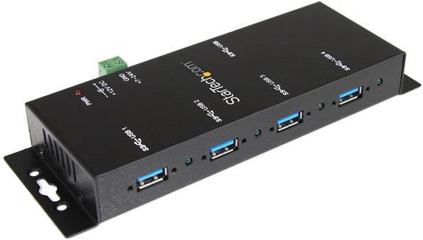 Produktbild StarTech 4 Port Industrieller USB 3.0 Hub - Montierbar (USB Switch)
